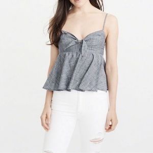 Abercrombie And Fitch peplum tank size small